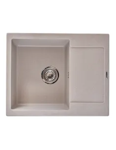 Мойка для кухни прямоугольная Zerix ZS-6250S-06 Beige, 615x495x200 мм, из гранита