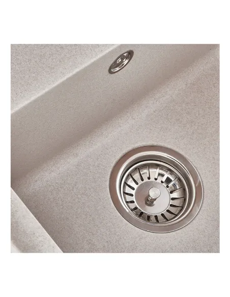 Мойка для кухни прямоугольная Zerix ZS-6250S-06 Beige, 615x495x200 мм, из гранита