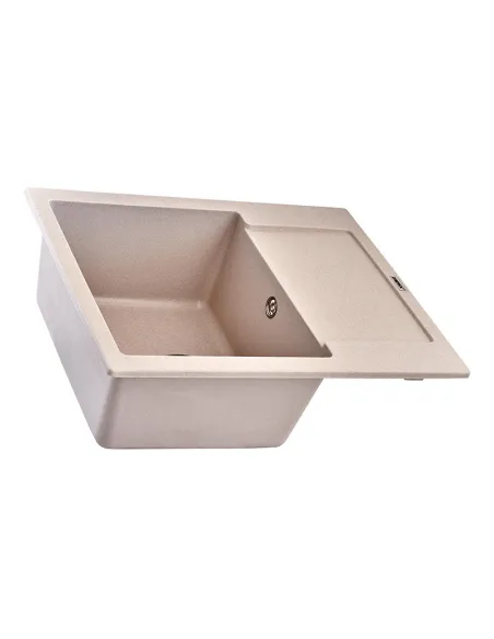 Мойка для кухни прямоугольная Zerix ZS-6250S-06 Beige, 615x495x200 мм, из гранита