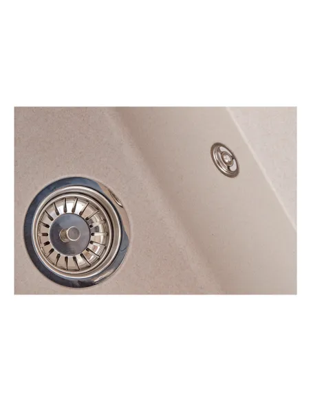 Мийка прямокутна для кухні Zerix ZS-6250S-06 Beige, 615x495x200 мм, з граніту