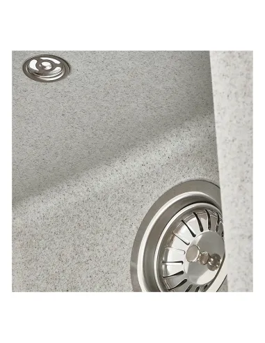 Мийка прямокутна для кухні Zerix ZS-6250S-07 Marble, 615x495x200 мм, з граніту