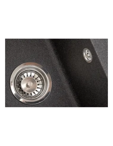 Мийка для кухні прямокутне Zerix ZS-6250S-13 Graphite, 615x495x200 мм з граніту