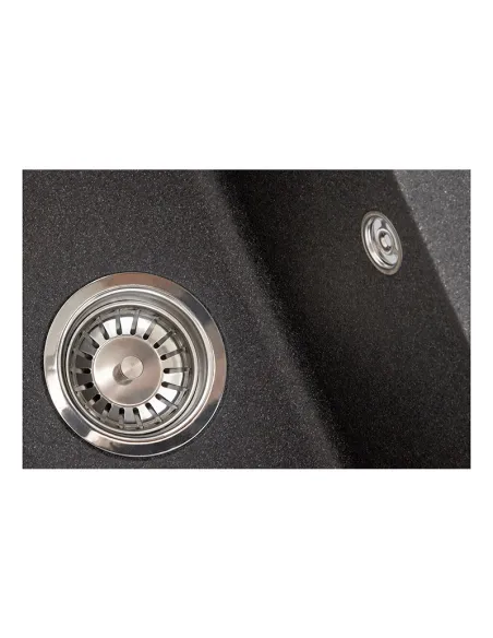 Мойка для кухни прямоугольная Zerix ZS-6250S-13 Graphite, 615x495x200 мм из гранита