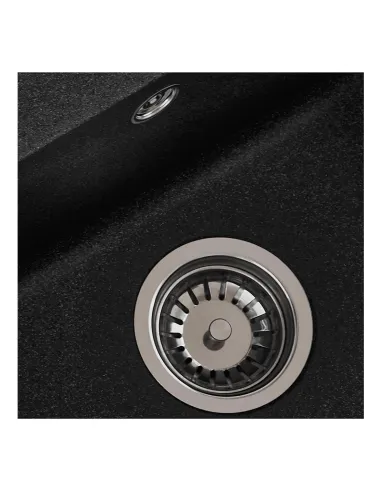 Мойка для кухни прямоугольная Zerix ZS-6250S-13 Graphite, 615x495x200 мм из гранита