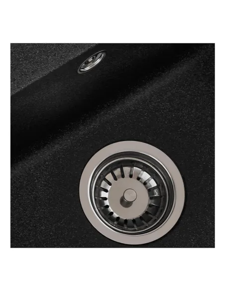 Мийка для кухні прямокутне Zerix ZS-6250S-13 Graphite, 615x495x200 мм з граніту