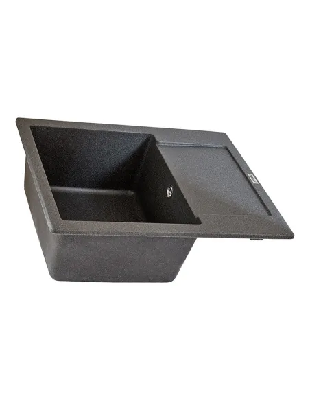 Мойка для кухни прямоугольная Zerix ZS-6250S-13 Graphite, 615x495x200 мм из гранита