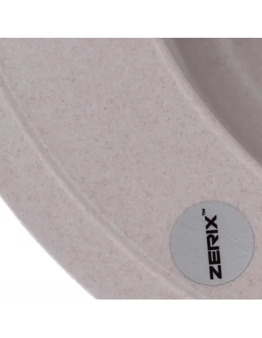 Мийка для кухні кругла Zerix ZS-510R-06, 510х510х200 мм, бежева, з граніту