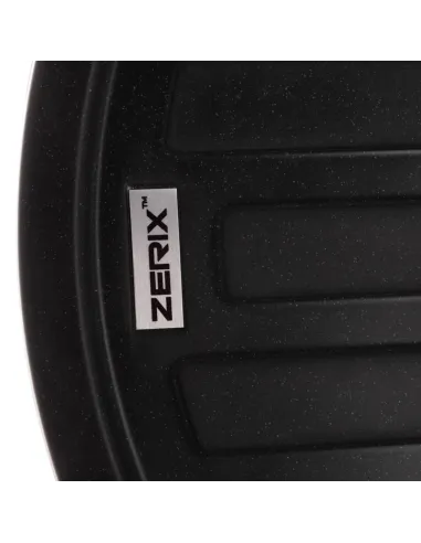Мийка для кухні кругла Zerix ZS-6250R-03, 620х500х200 мм, чорна, із граніту