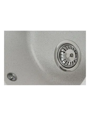 Мийка для кухні кругла Zerix ZS-6250R-07, 620х500х200 мм, мармурова, з граніту