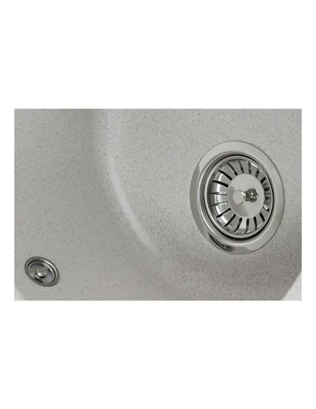 Мойка для кухни круглая Zerix ZS-6250R-07, 620х500х200 мм, мраморная, из гранита