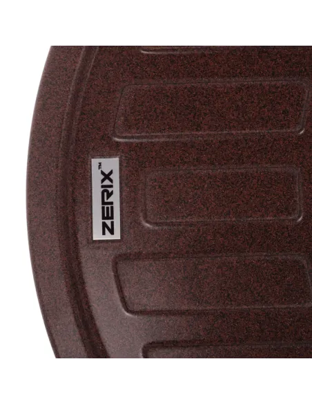 Мийка для кухні кругла Zerix ZS-6250R-12, 620х500х200 мм, коричнева, з граніту