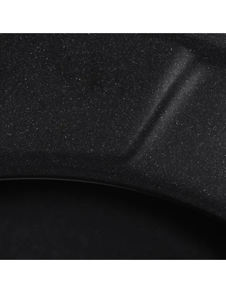 Мийка для кухні кругла Haiba HB8301-G226 Black 490x490х180 мм, з граніту