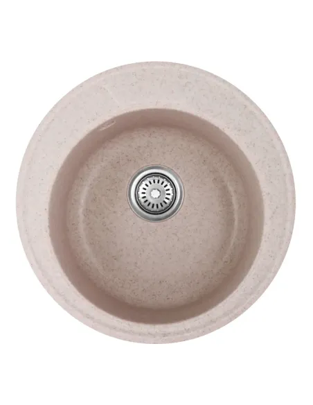 Мойка для кухни круглая Haiba HB8301-G319 Sand 490x490х180 мм, из гранита