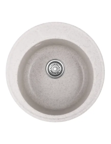 Мийка для кухні кругла Haiba HB8301-G322 Beige 490x490х180 мм, з граніту