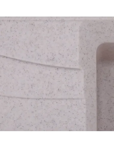 Мойка для кухни прямоугольная Haiba HB8104-G322 Beige, 780x500x200 мм, из гранита