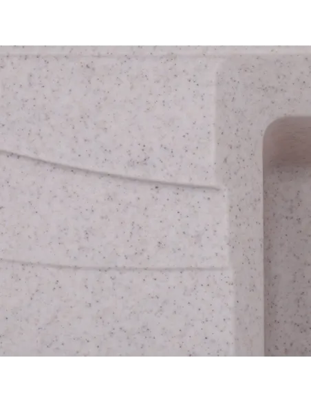 Мойка для кухни прямоугольная Haiba HB8104-G322 Beige, 780x500x200 мм, из гранита