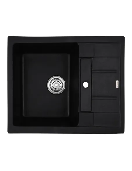 Мойка для кухни прямоугольная Haiba HB8210-G226 Black, 620x500x200 мм, из гранита