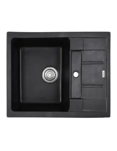 Мойка для кухни прямоугольная Haiba HB8210-G228 Gray, 620x500x200 мм, из гранита