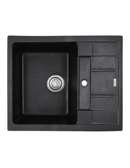 Мийка для кухні прямокутна Haiba HB8210-G228 Gray, 620x500x200 мм, з граніту