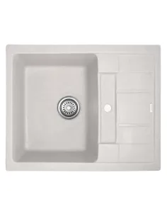 Мойка для кухни прямоугольная Haiba HB8210-G322 Beige, 620x500x200 мм, из гранита