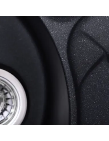 Мойка для кухни круглая Haiba HB8310-G226 Black, 780x500х220 мм, из гранита