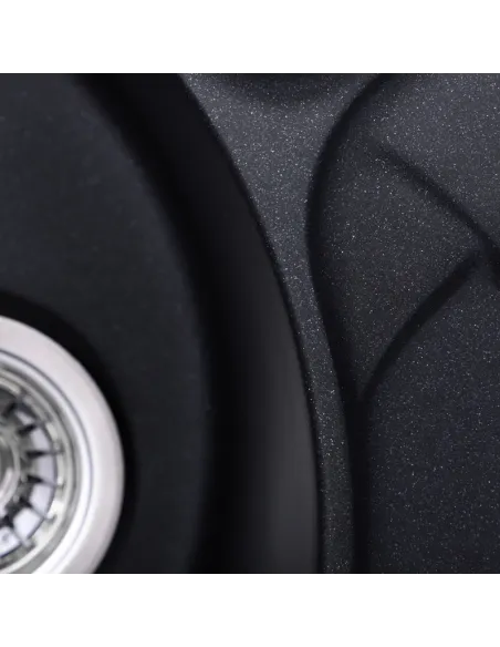 Мойка для кухни круглая Haiba HB8310-G226 Black, 780x500х220 мм, из гранита