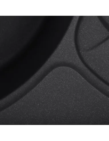 Мойка для кухни круглая Haiba HB8310-G228 Gray, 780x500х220 мм, из гранита