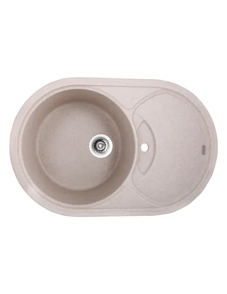 Мойка для кухни круглая Haiba HB8310-G319 Sand, 780x500х220 мм, из гранита