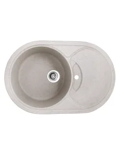 Мойка для кухни круглая Haiba HB8310-G322 Beige, 780x500х220 мм, из гранита