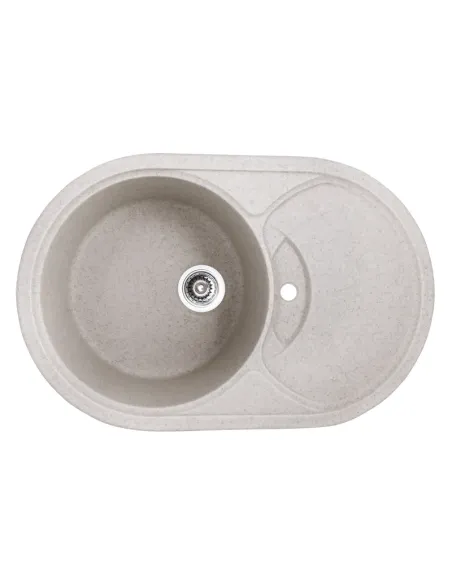 Мойка для кухни круглая Haiba HB8310-G322 Beige, 780x500х220 мм, из гранита