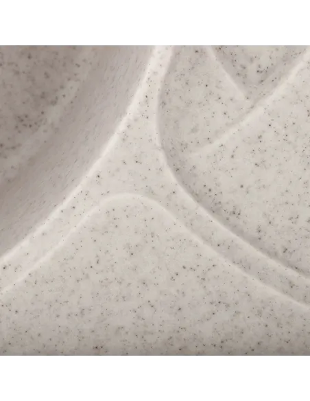 Мийка для кухні кругла Haiba HB8310-G322 Beige, 780x500х220 мм, з граніту