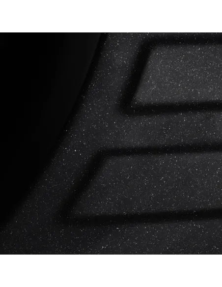 Мийка для кухні кругла Haiba HB8311-G226 Black, 570x450x180 мм, з граніту