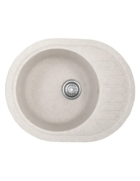 Мойка для кухни круглая Haiba HB8311-G322 Beige, 570x450x180 мм, из гранита