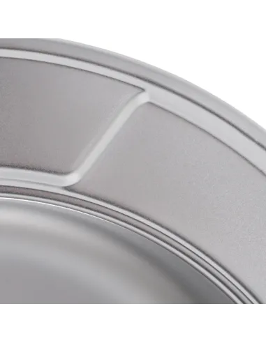 Мойка для кухни круглая Haiba 490 Satin, 0.8 мм из нержавеющей стали