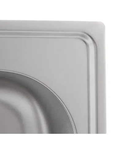 Мийка прямокутна для кухні Haiba Decor 500x470x180 мм з нержавіючої сталі