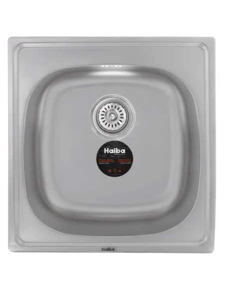 Мойка для кухни прямоугольная Haiba Satin 500x470x180 мм из нержавеющей стали