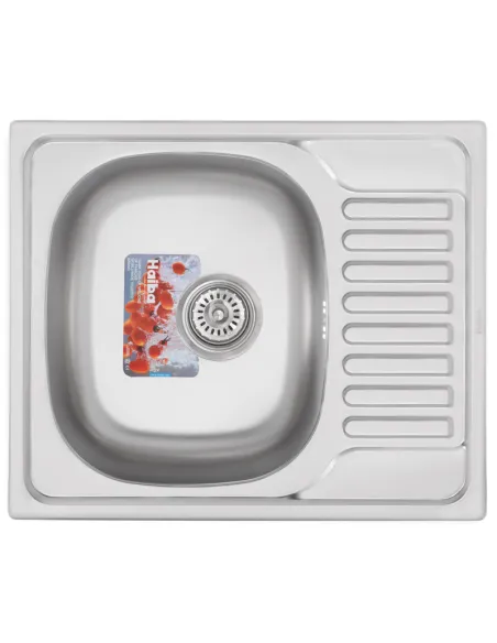 Мойка для кухни прямоугольная Haiba Polish 580x480x180 мм из нержавеющей стали