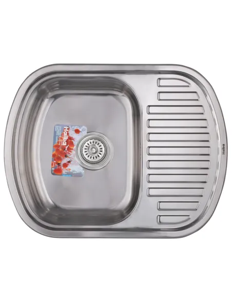 Мойка для кухни прямоугольная Haiba Polish 630x490x180 мм из нержавеющей стали