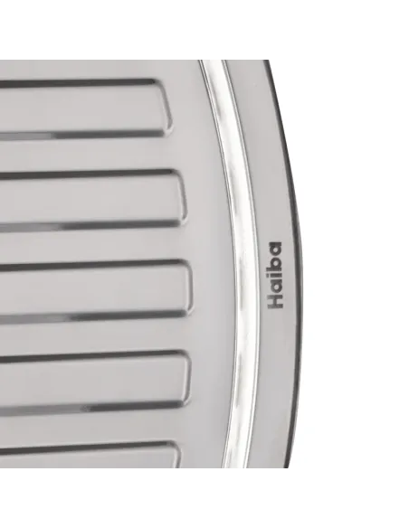 Мийка для кухні прямокутна Haiba Polish 630x490x180 мм з нержавіючої сталі