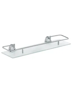 Полка стеклянная для ванной Zerix LR1507-1 LL1407 с бортом
