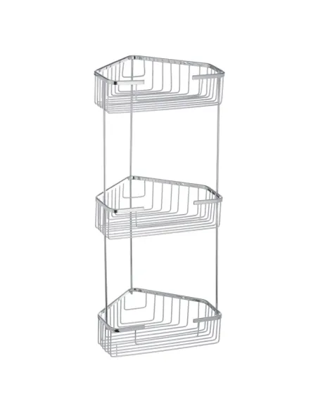 Полиця для ванної Zerix LR335-2 LL1453 кутова, потрійна