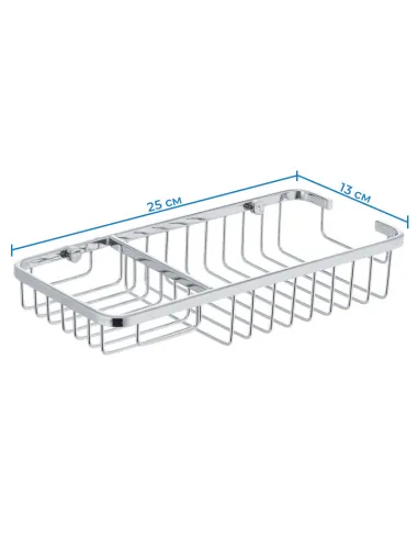 Полиця для ванної Zerix LR337 LL1455 з мильницею