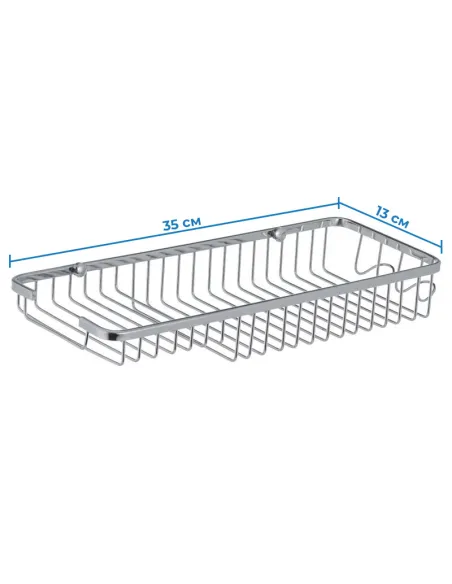 Полка для ванной Zerix LR338 LL1456 с мыльницей
