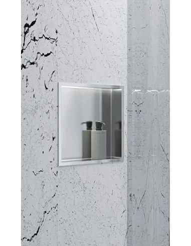 Полиця ніша для ванної Mixxus Premium NICHE-0102 MI6679 нержавіюча сталь