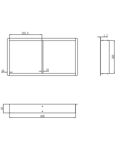 Полиця ніша для ванної Mixxus Premium NICHE-0103 MI6681 нержавіюча сталь