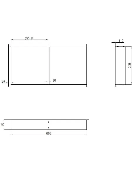 Полиця ніша для ванної Mixxus Premium NICHE-0103 MI6682 Black нержавіюча сталь