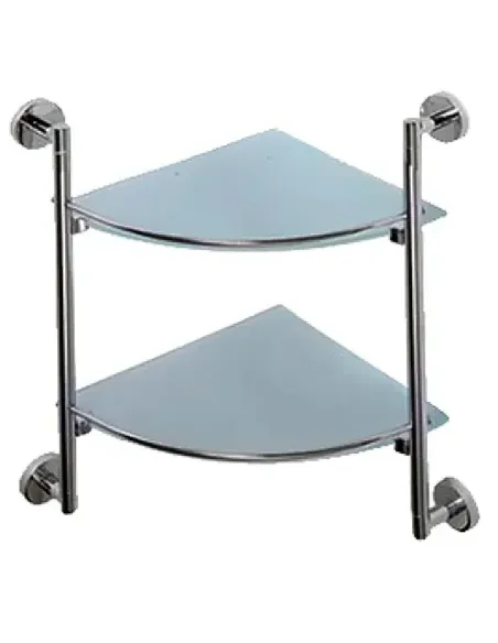 Полиця скляна для ванної Haiba HB1707-2 HB0734 кутова, подвійна