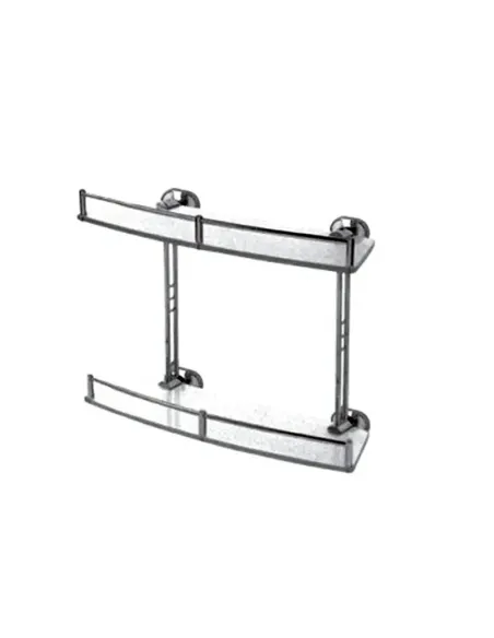 Полка стеклянная для ванной Haiba HB1920-2 HB0485 двойная