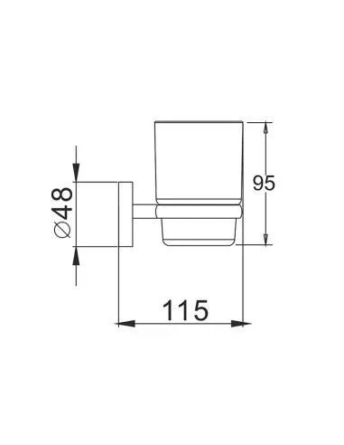 Стакан для ванной комнаты Haiba HB1706 HB0465 с держателем для зубных щеток