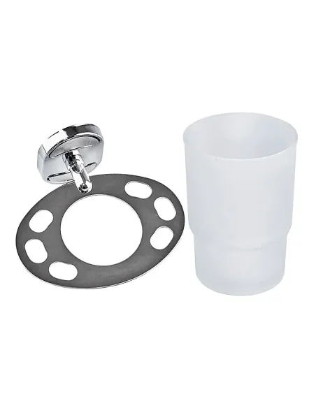 Стакан для ванной комнаты Zerix AFB-0106-1 ZX5057 с держателем для зубных щеток